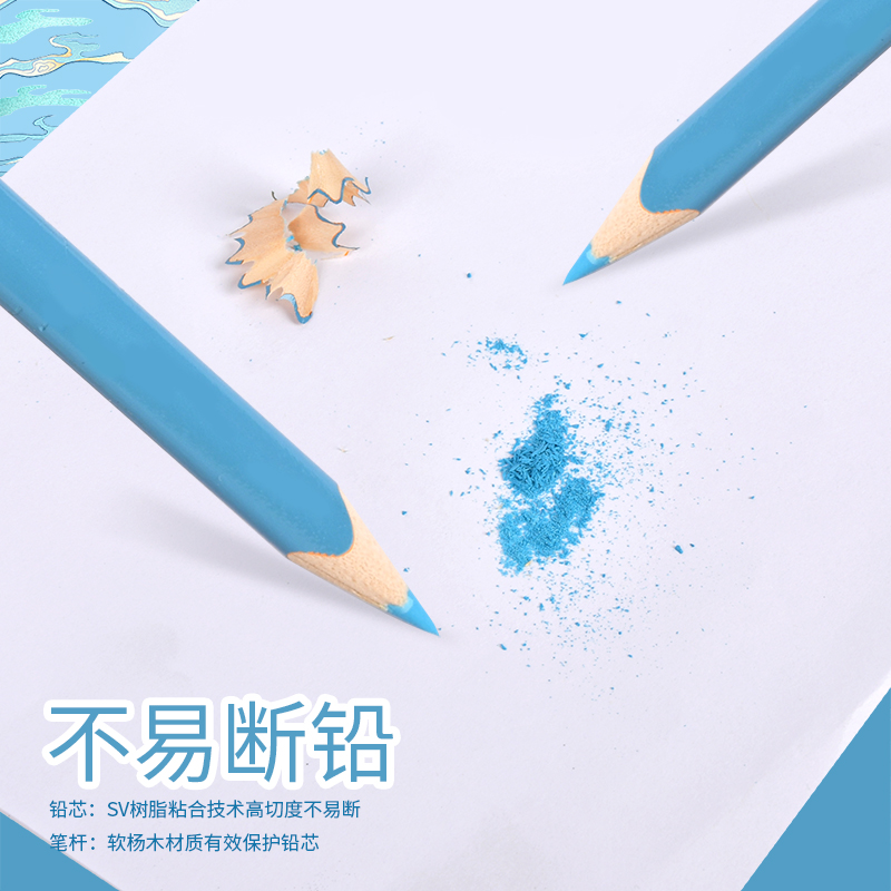 Weibo Stationery Children's Oil-based Colored Pencils 12/18/24 colors Primary School Art Beginners' Sketching pencils and coloring pencils Application Scenario
