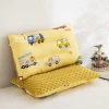 Wholesale all-cotton breathable bean pillows, baby soothing pillows, children's pillow cores, and all-season kindergarten pillows details Picture