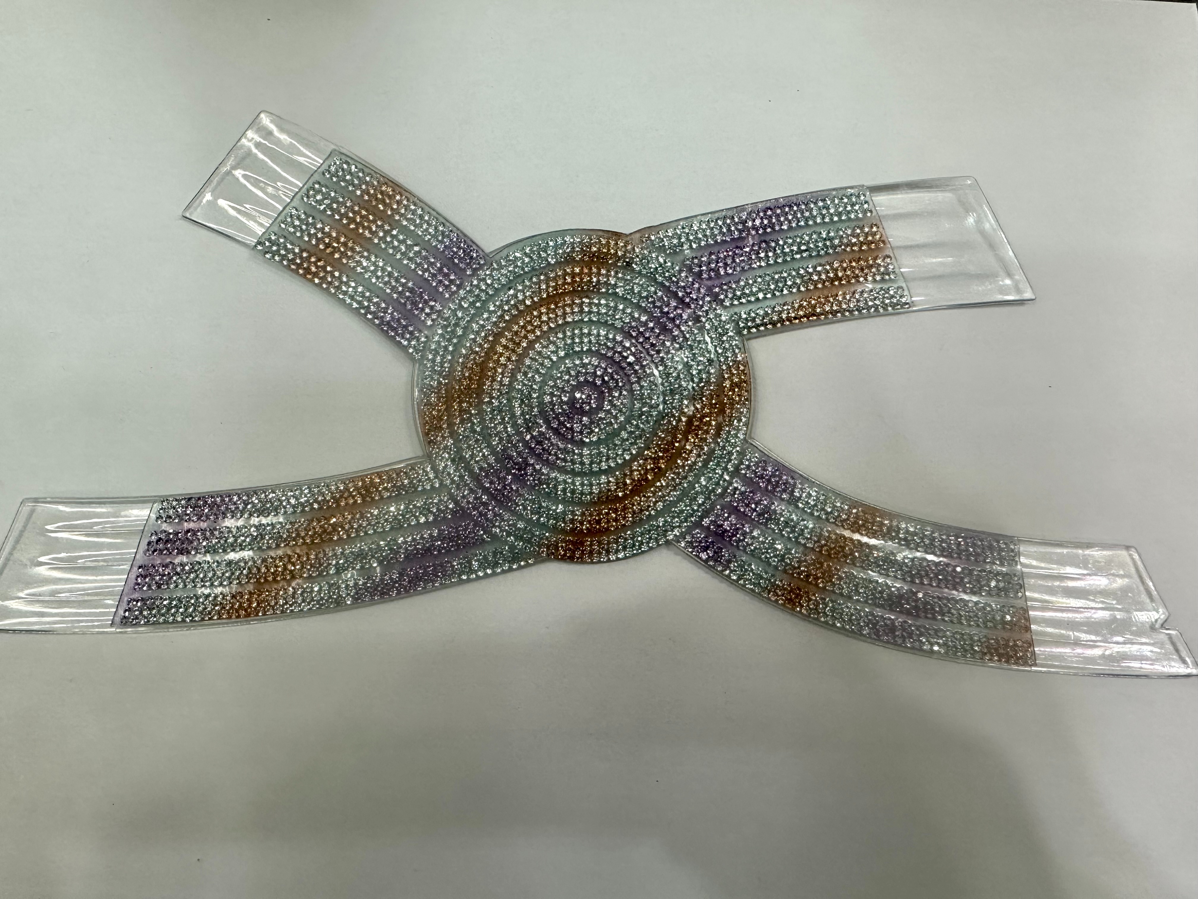 鞋面拖鞋水钻鞋配件凉鞋 鞋面半成品烫钻鞋材辅料