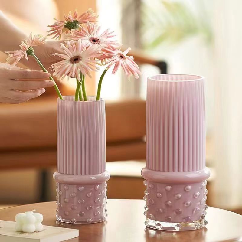 玻璃水养插花/客厅装饰摆件/个性水晶花瓶细节图