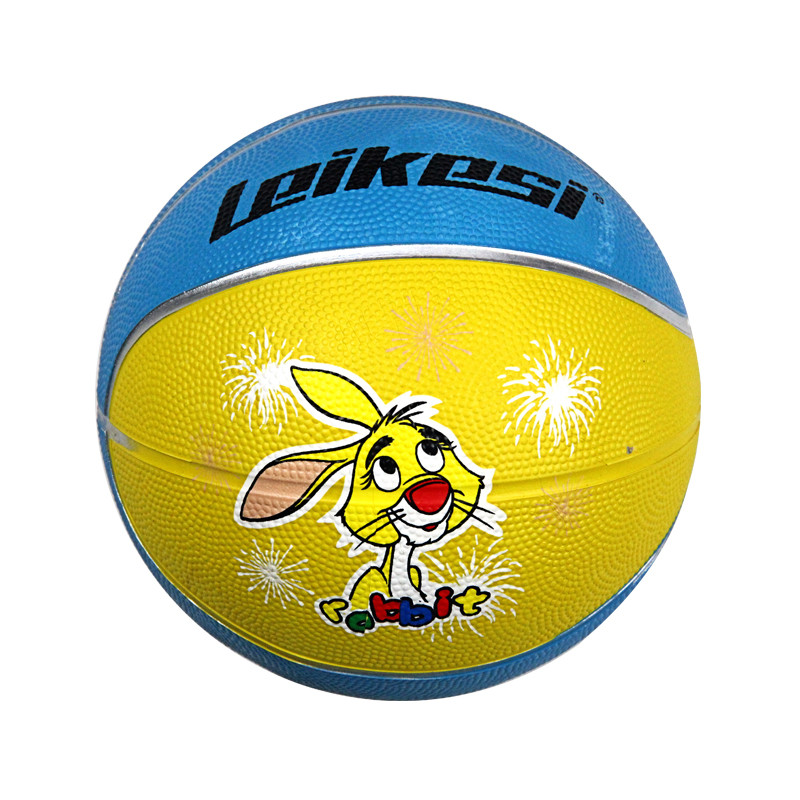 正品雷克斯LKS-1209标准2号橡胶篮球儿童篮球5色混装高弹防滑儿童室内外活动篮球厂家直销图