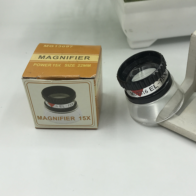 浙江义乌晶辉工厂直销MG13097圆筒透明眼罩15倍察看地图桌面筒式放大镜ABS塑料