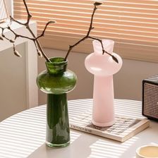   创意简约水晶玻璃花瓶  水养插花 玻璃花瓶 透明玻璃客厅装饰摆件  A-157