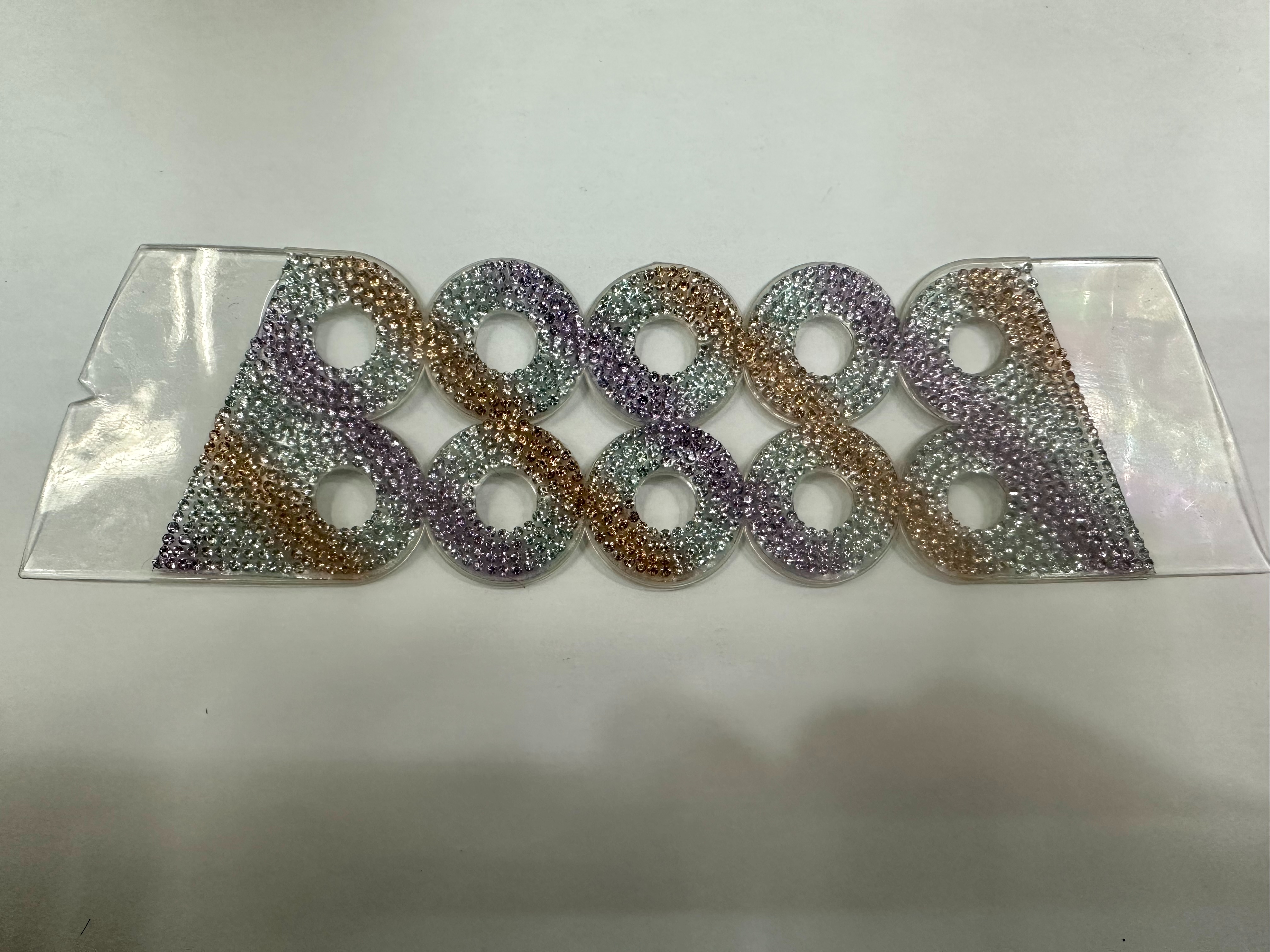 厂家直销 水钻饰品 鞋面凉鞋拖鞋配件 TPU料 带钻鞋辅料