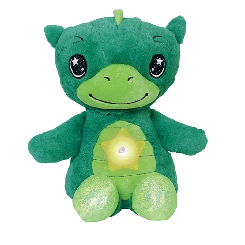 Dream Lites Cross Border Children's Cartoon Animal Star Projection Light Sleeping Light Plush Doll With Music Specification drawing