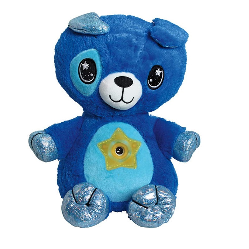 Dream Lites Cross Border Children's Cartoon Animal Star Projection Light Sleeping Light Plush Doll With Music Application Scenario