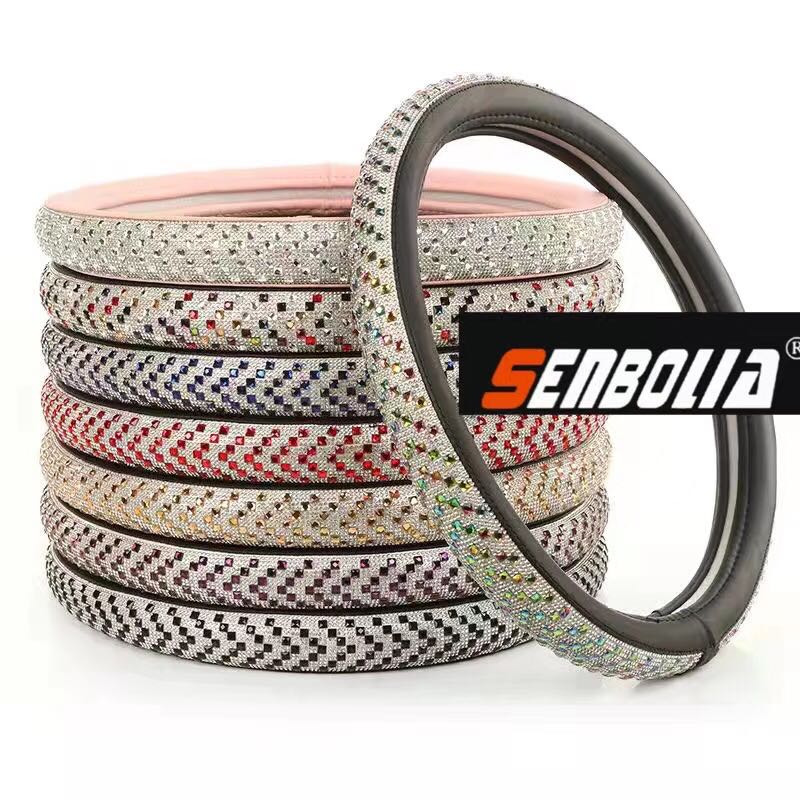 senbolia-FXP-60 car steering wheel cover, rubber steering wheel cover, universal car steering wheel cover manufacturer direct sales. Welcome to inquire and customize details Picture