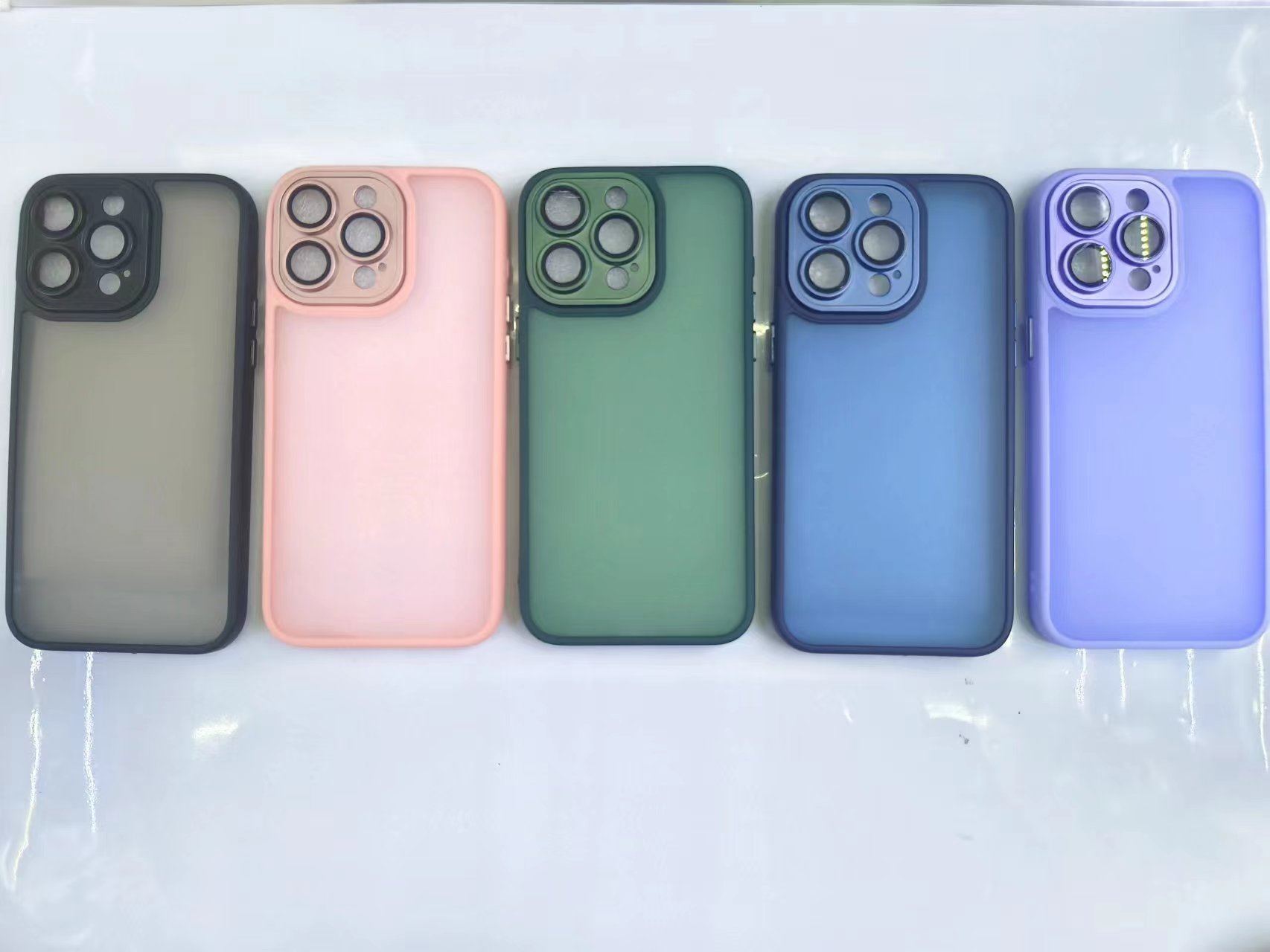 Translucent frosted 2-in-1 phone case
