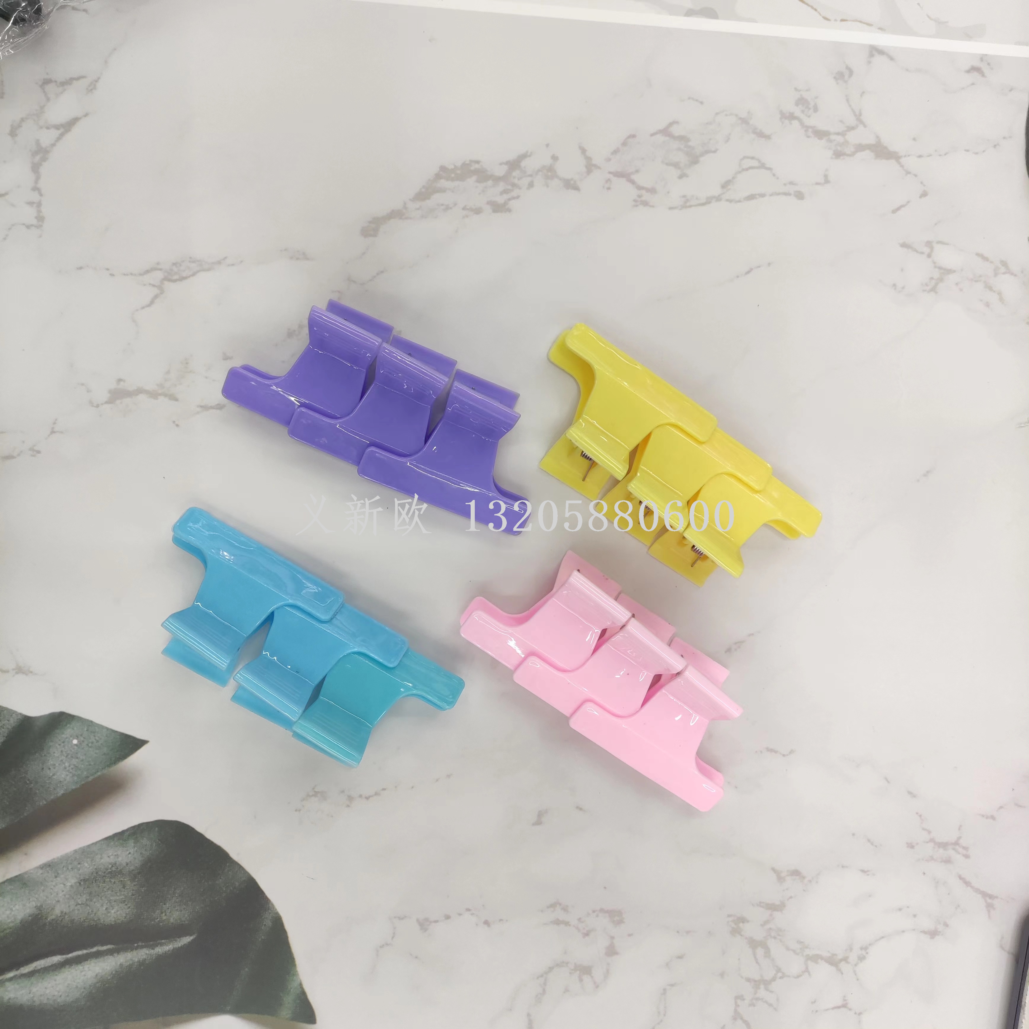 蝴蝶夹理发店/彩色美发夹子/烫发挑染焗油/分区专用抓发夹/盘发/鲨鱼夹细节图