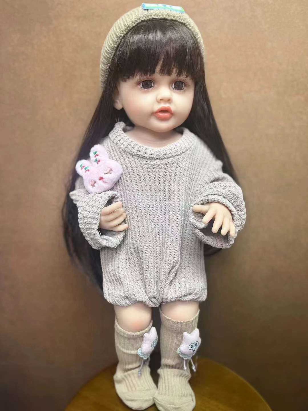 Reborn Doll Simulation Doll 55Cm Vinyl Doll Has 3C Certification En71 Certification Application Scenario