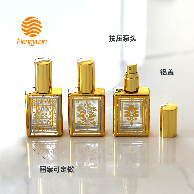 Factory wholesale square perfume bottles, 8ml spray bottles, cosmetic sample bottles, thick-bottomed glass bottles, perfume portioned bottles Specification image