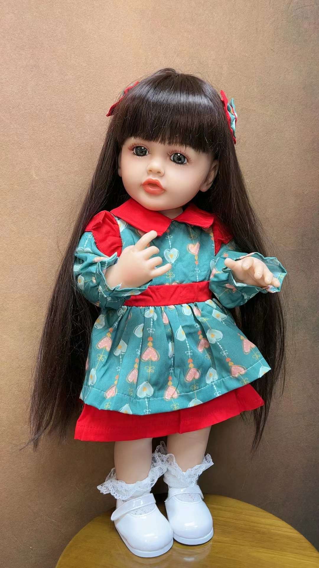 Reborn Doll Simulation Doll 55Cm Vinyl Doll Has 3C Certification En71 Certification full figure