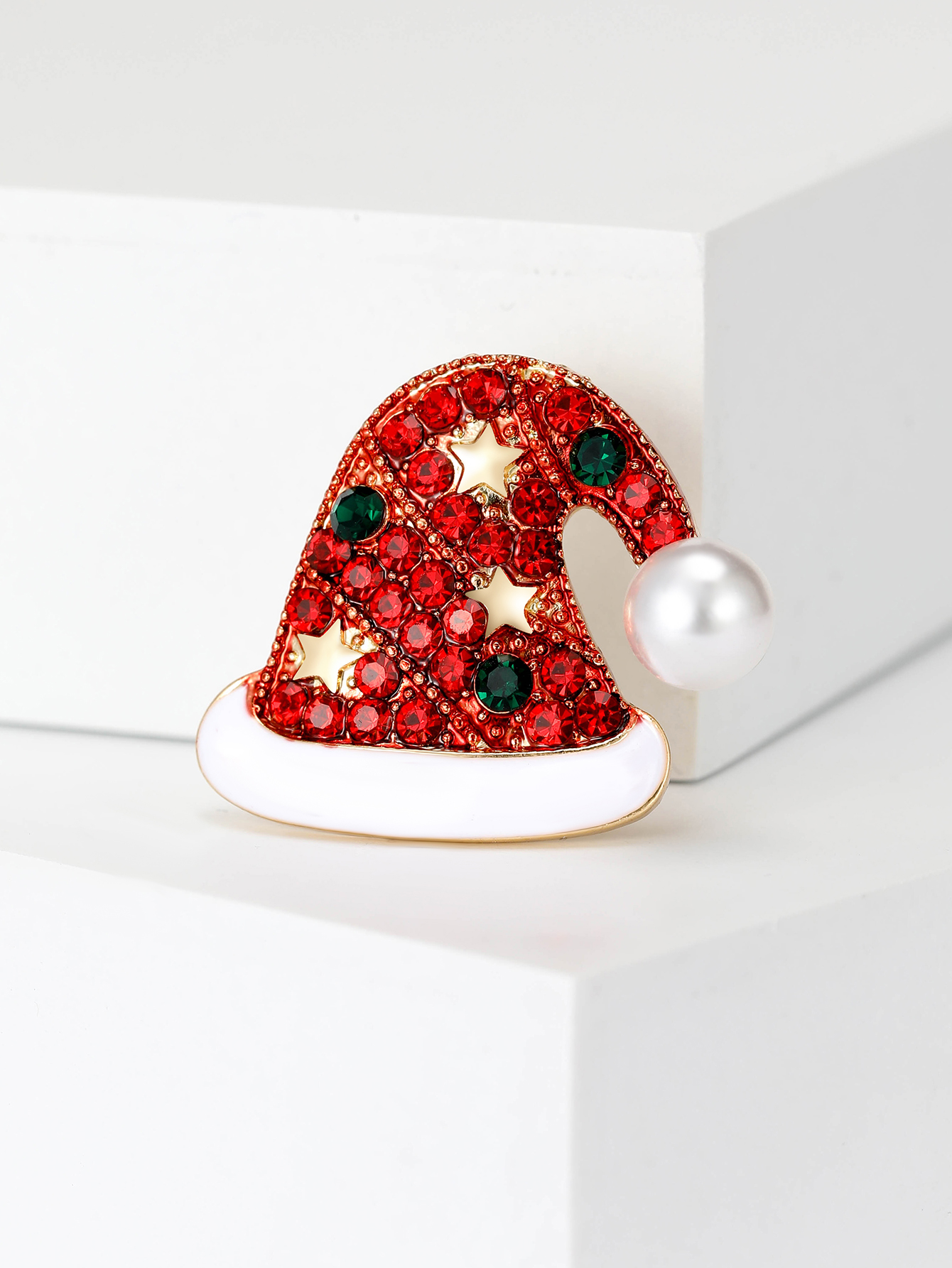 Ziyang Accessories' 2023 new Chinese-style Christmas hats, brooches, high-end women's personalized and fashionable corsages, elegant pins, coats, cardigans and accessories are sold directly by the manufacturer Specification image