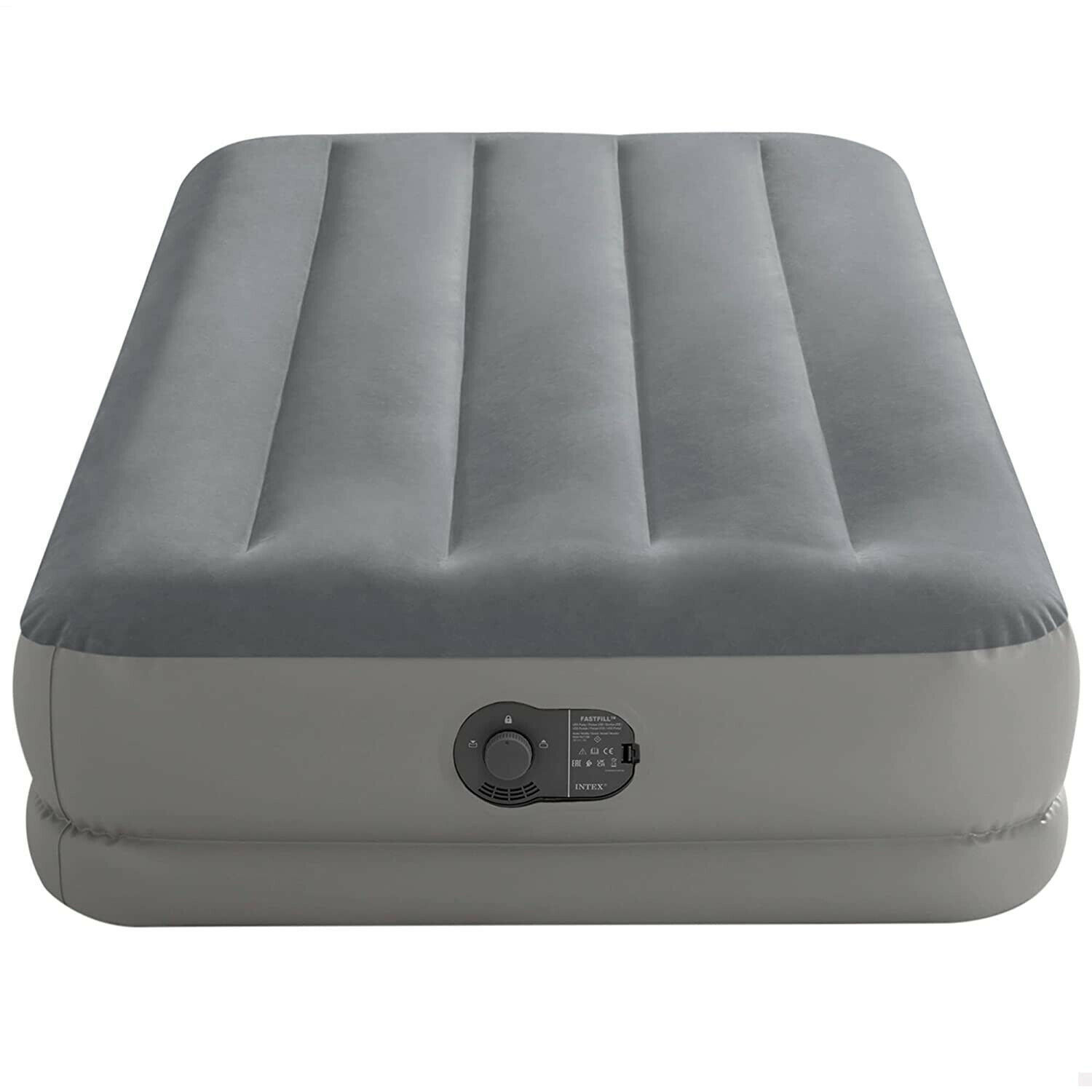 INTEX64112灰色USB内置电泵单人线拉空气床植绒充气床垫批发详情图3