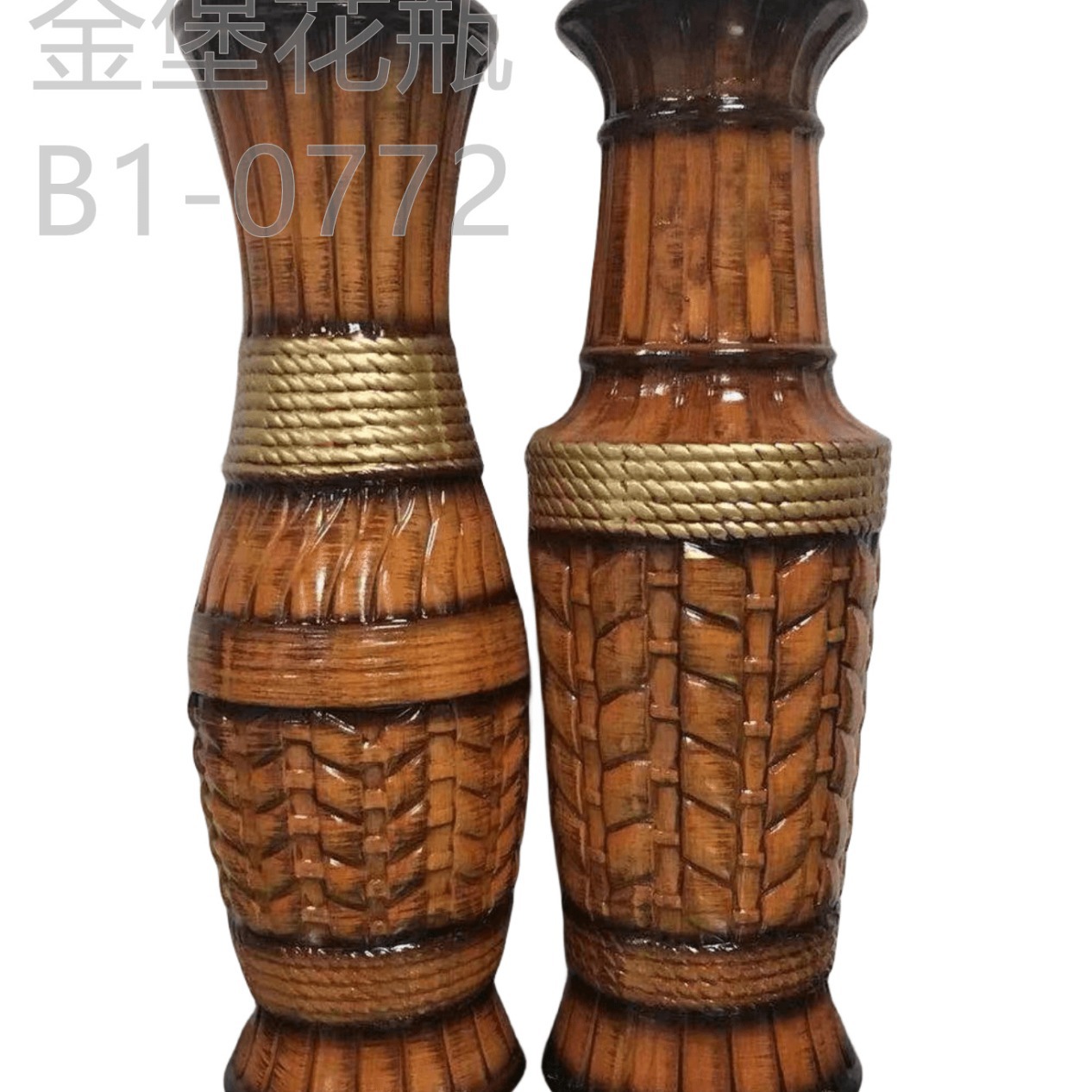 70cm ceramic decorative vase simple low temperature vase antique vase Lacquer vase Ceramic vase decoration 1 Golden Castle vase