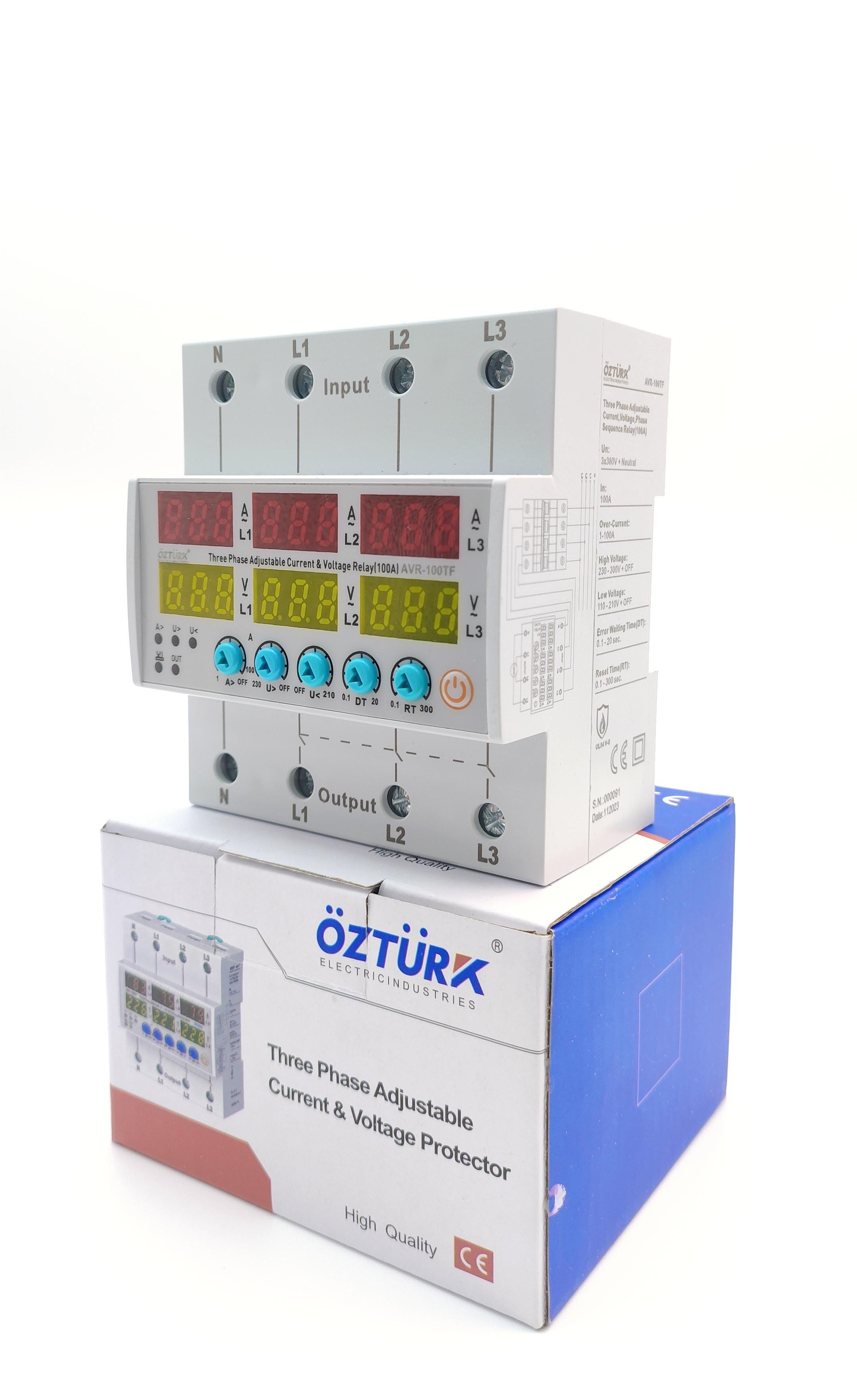 OZTURK adjustable current and voltage relay AVR-100TF details Picture