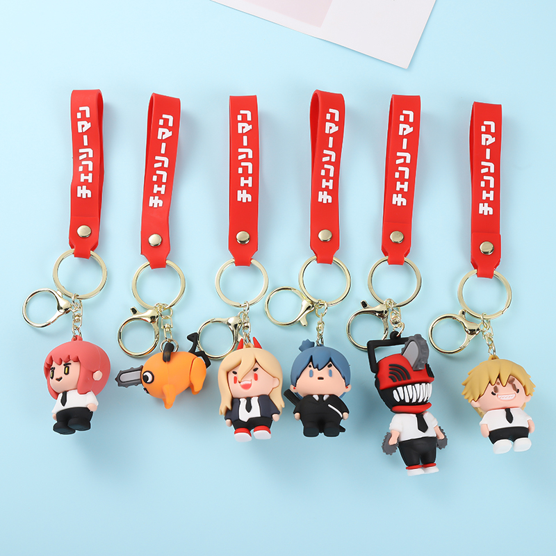 通电据人钥匙扣波奇塔挂件创意情侣汽车包包挂饰小礼品批发