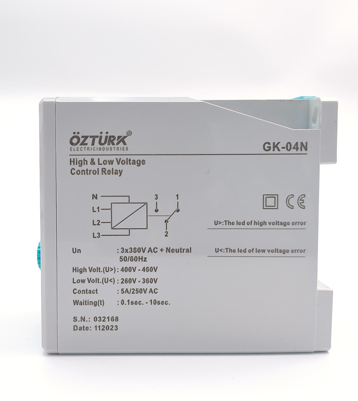 OZTURK adjustable voltage control relay GK-04N details Picture