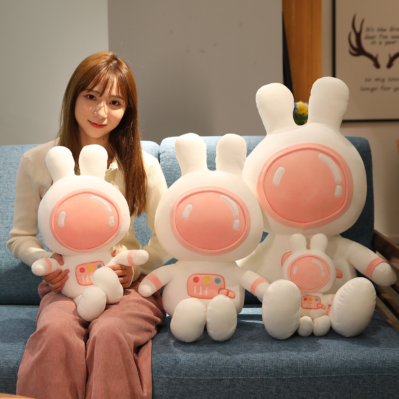 新款太空兔子毛绒公仔创意宇航员超人玩偶儿童娃娃玩具布娃娃批发详情4