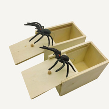 吓一跳木盒虫子吓人整蛊蜘蛛盒子恶搞创意整蛊玩具恐吓小木盒跨境