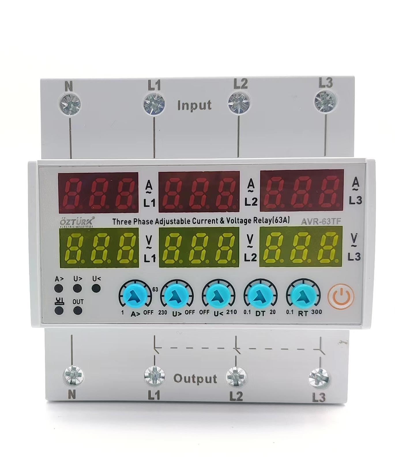 OZTURK可调电流和电压继电器AVR-63TF详情图1