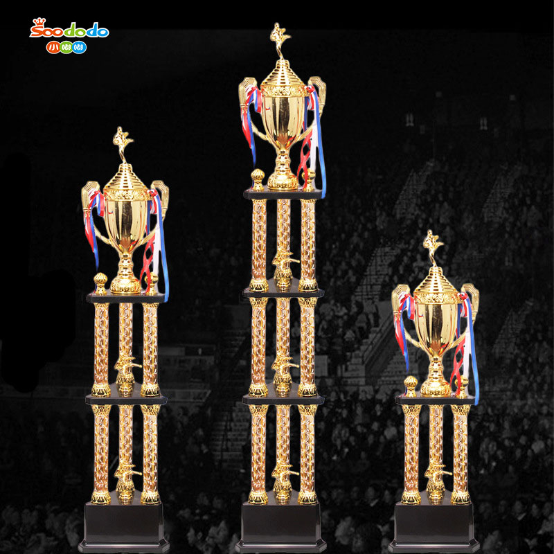 小嘟嘟XDJZ-002多层四柱奖杯批发创意高档国际大型奖杯比赛企业年会奖杯详情6
