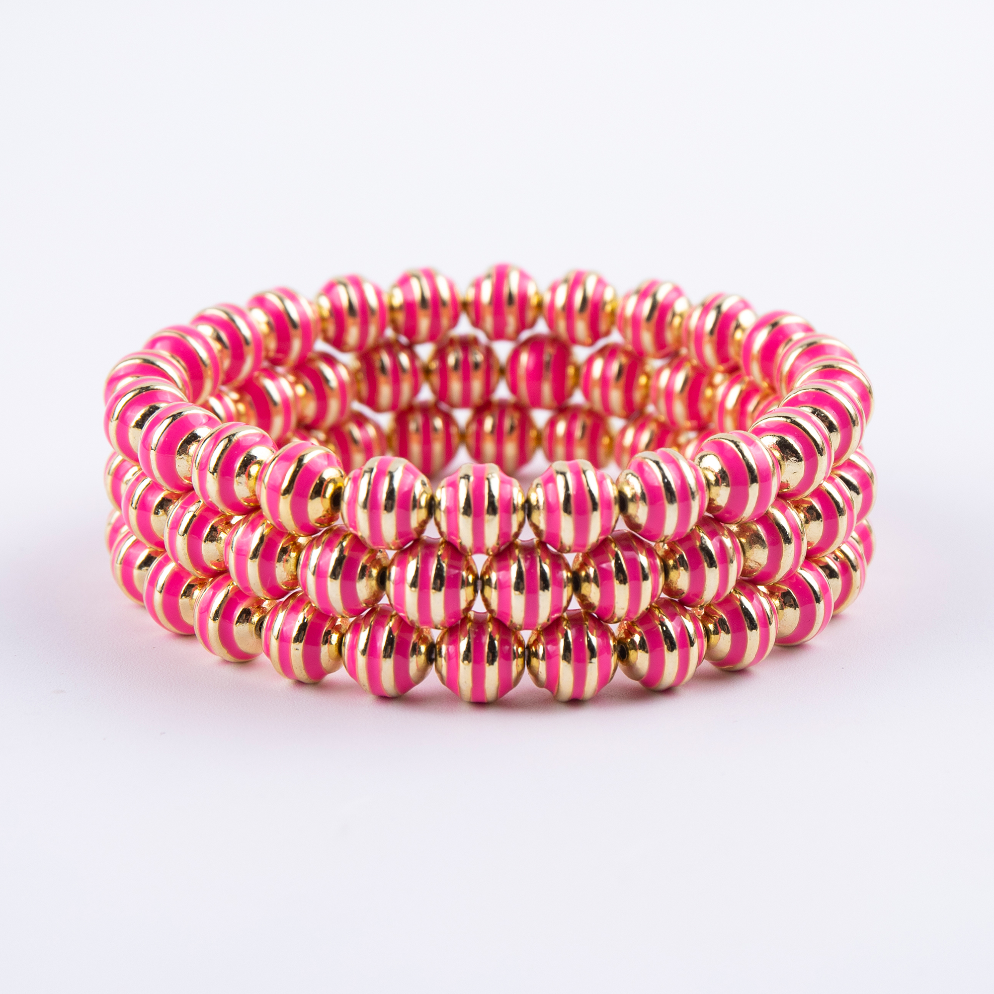 工厂批发/8mm三道彩色/滴油球手链/颜色可定制搭配产品图