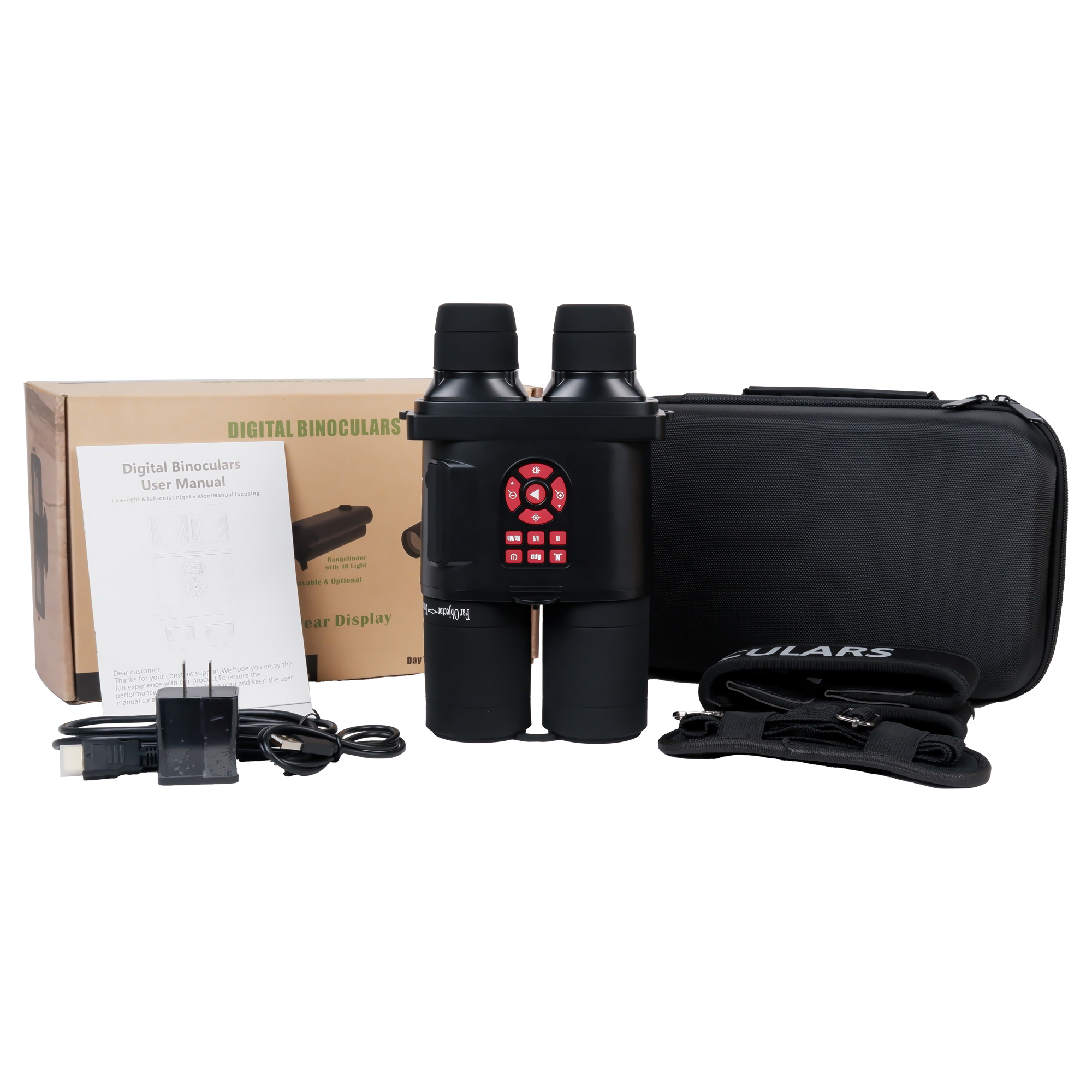 sensor105 Black Multi-functional high-definition digital night vision device, infrared night vision device, electronic telescope, dual-purpose day and night HD photo and video recording Item Picture