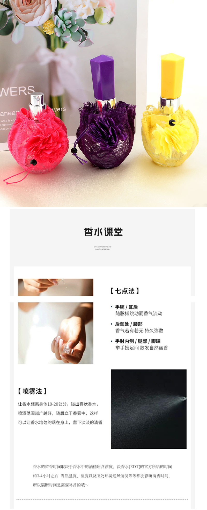 Wholesale of high-end 60ml perfume bottles, cosmetic water bottles, perfume dispensers, glass spray bottles and empty perfume bottles in stock pic 6
