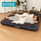 INTEX66129黑白USB内置枕头电泵单层特大线拉空气床植绒充气床垫图