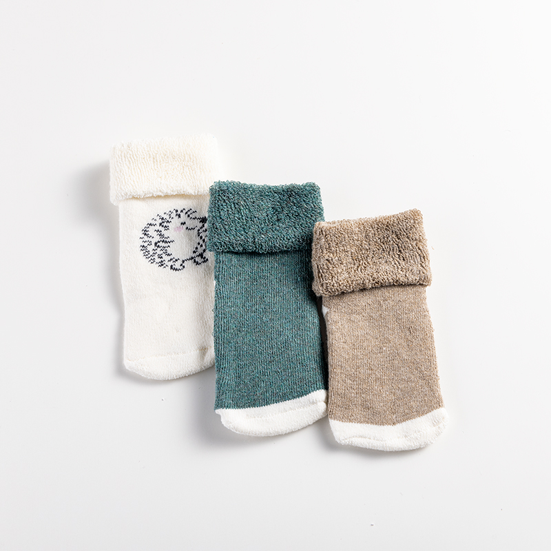 儿童袜子秋冬季纯棉宝宝男女童新生童袜保暖毛圈袜详情6
