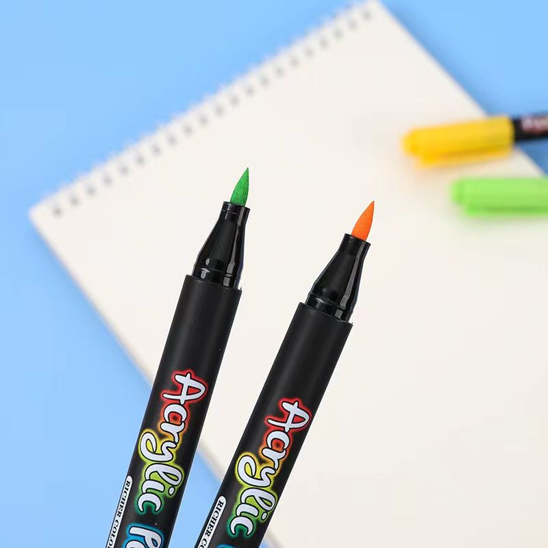 Guangna 7100 soft-tipped acrylic water-based paint marker pens, diy hand-drawn graffiti planner, painting marker pens pic 6