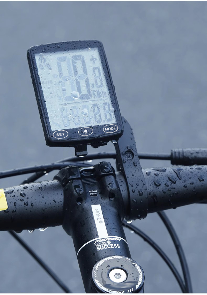 YE100-A bicycle wireless speedometer, large screen in both Chinese and English, wireless touch, backlit, waterproof, mountain bike speedometer, odometer, and speedometer pic 14