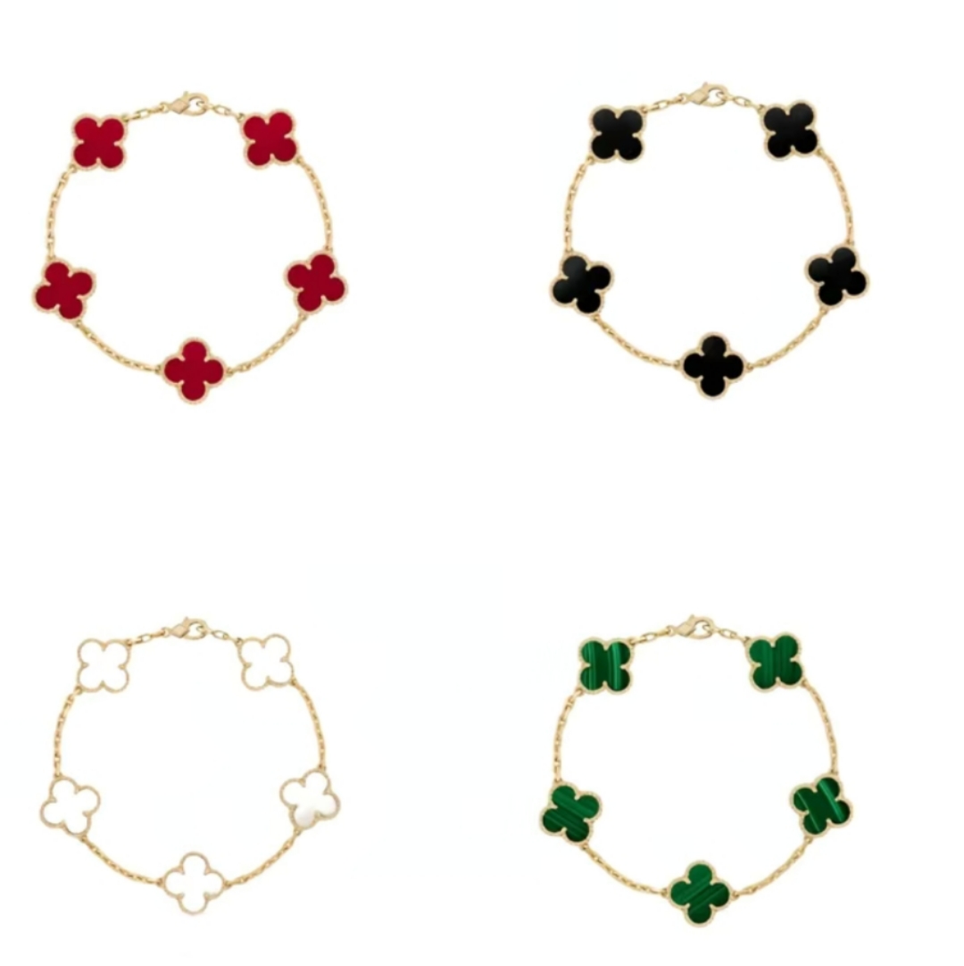 新品上市！/双面四叶草/五花手链/轻奢钛钢手饰/2023新款/送闺蜜的完美礼物/不购买你可能会遗憾哦！细节图