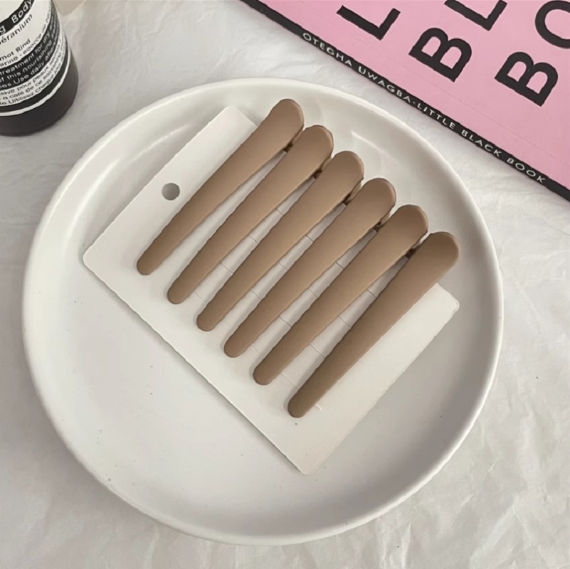 磨砂发夹/女士发夹/淑女发夹白底实物图