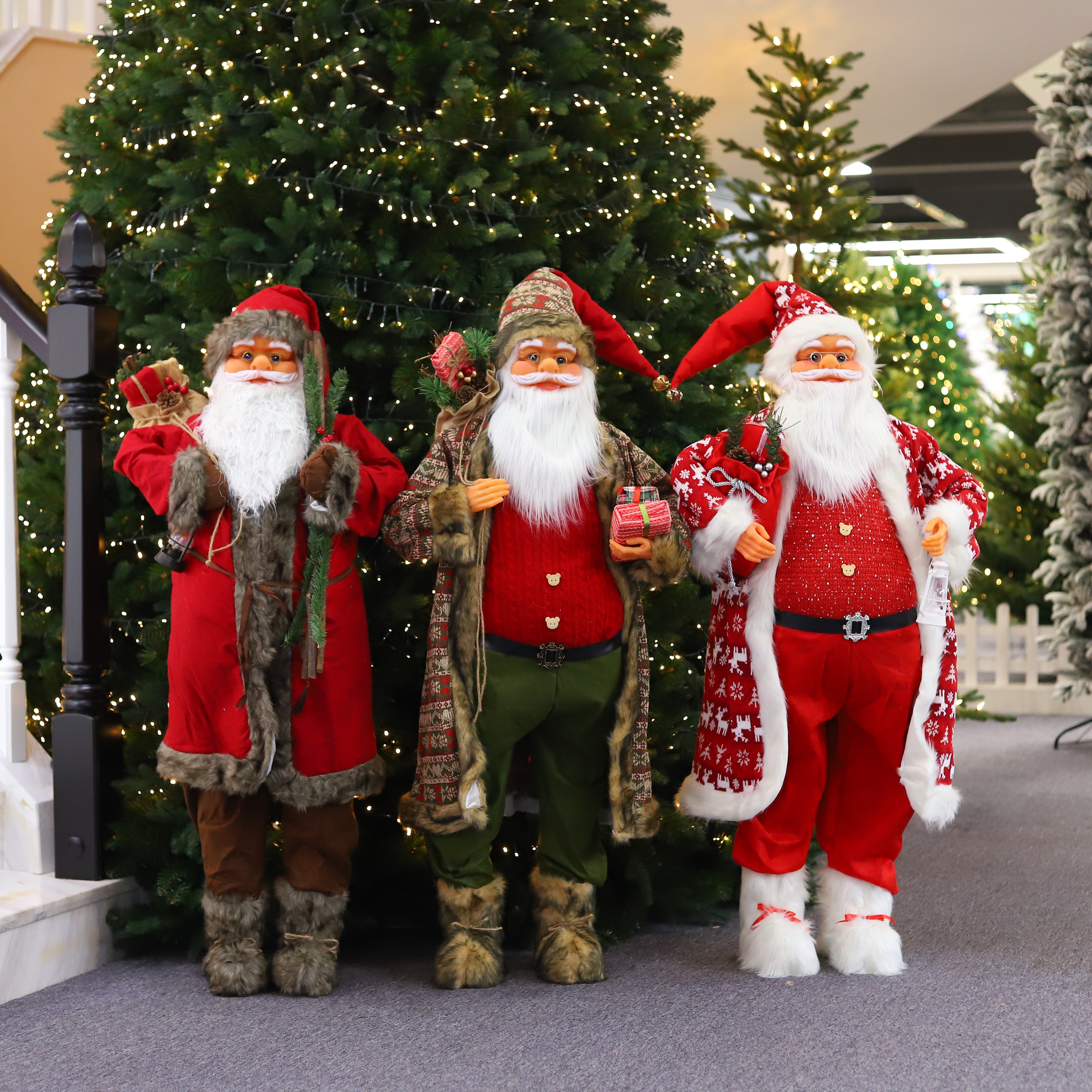 New Christmas decoration Santa Claus 1.2-meter window display piece details Picture