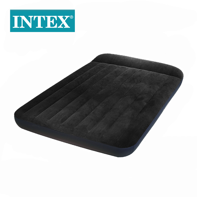 INTEX66128黑白USB内置枕头电泵单层双人加大线拉空气床充气床垫详情图5