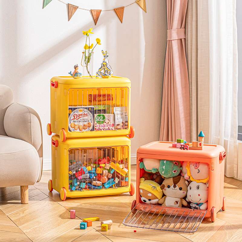 Y169-331 Children's toy box, foldable home organizing box, mobile book and snack storage box, storage box detail image 12