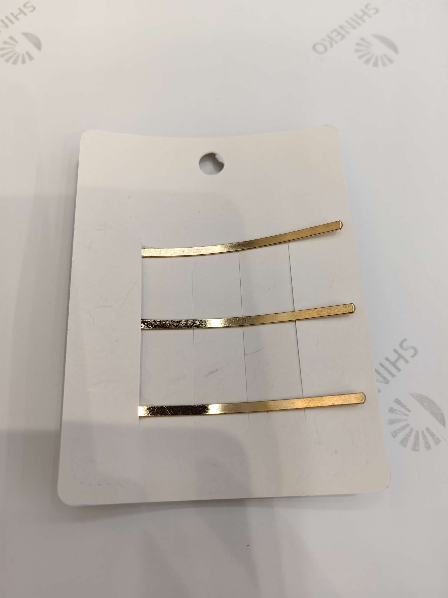 合金/合金发夹/大方合金发夹白底实物图