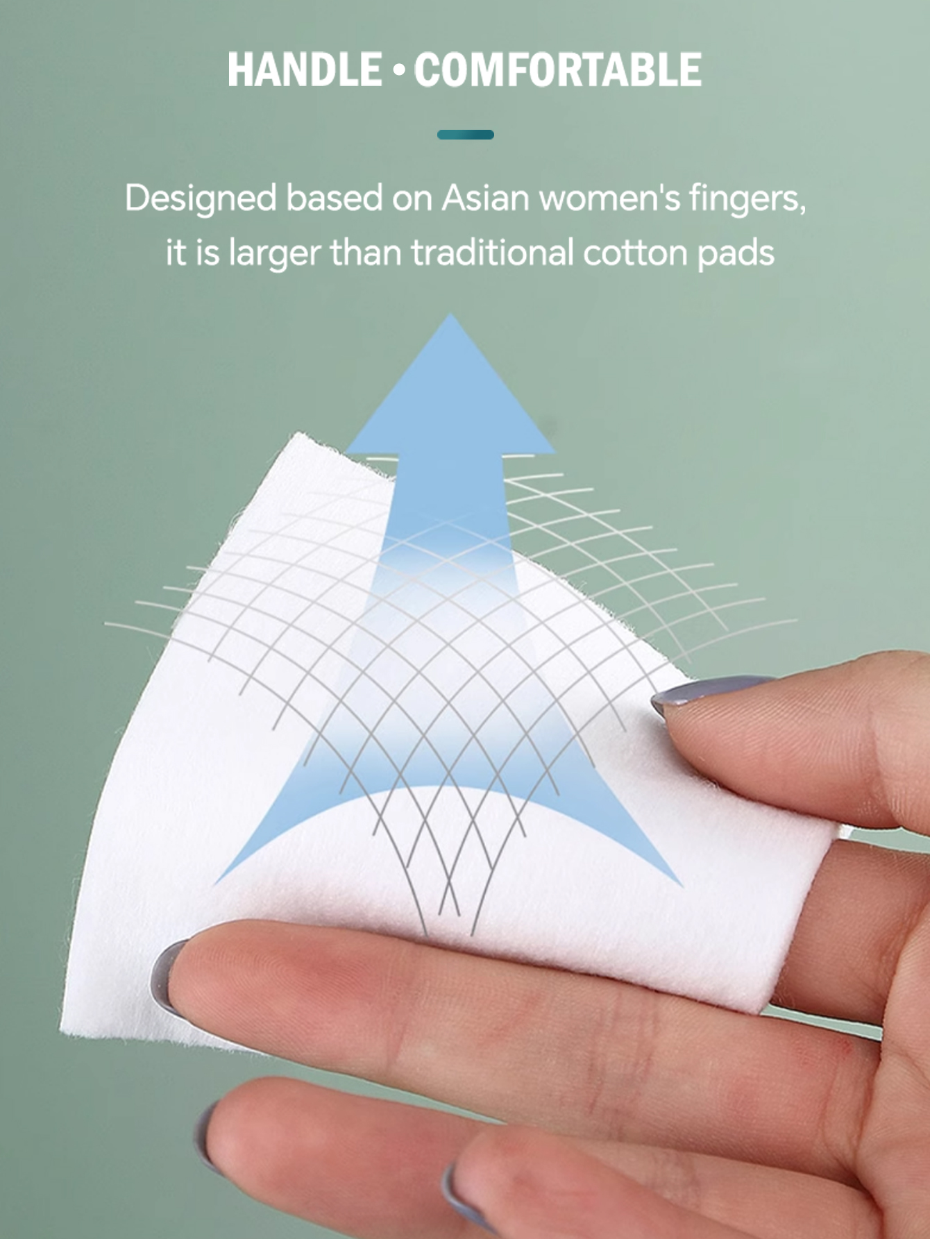 一次性化妆棉/可拉伸湿敷棉/卸妆棉/卸甲棉/纯棉材质产品图