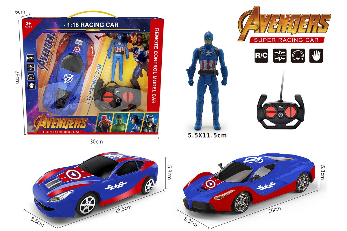 1:18 Avengers Remote Control Car with People Gift Box Specification image