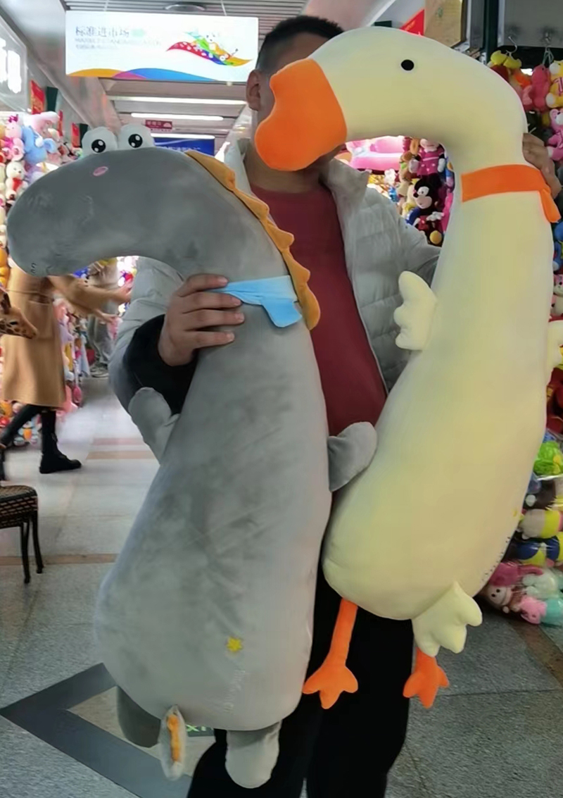 Cross-border plush cute doll throw pillow 100cm plush animal dinosaur hug toy dinosaur throw pillow Specification image