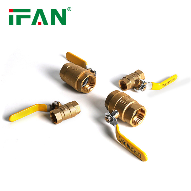 IFAN copper ball valve 81052 3/4FM-L Long handle butterfly handle gas valve details Picture