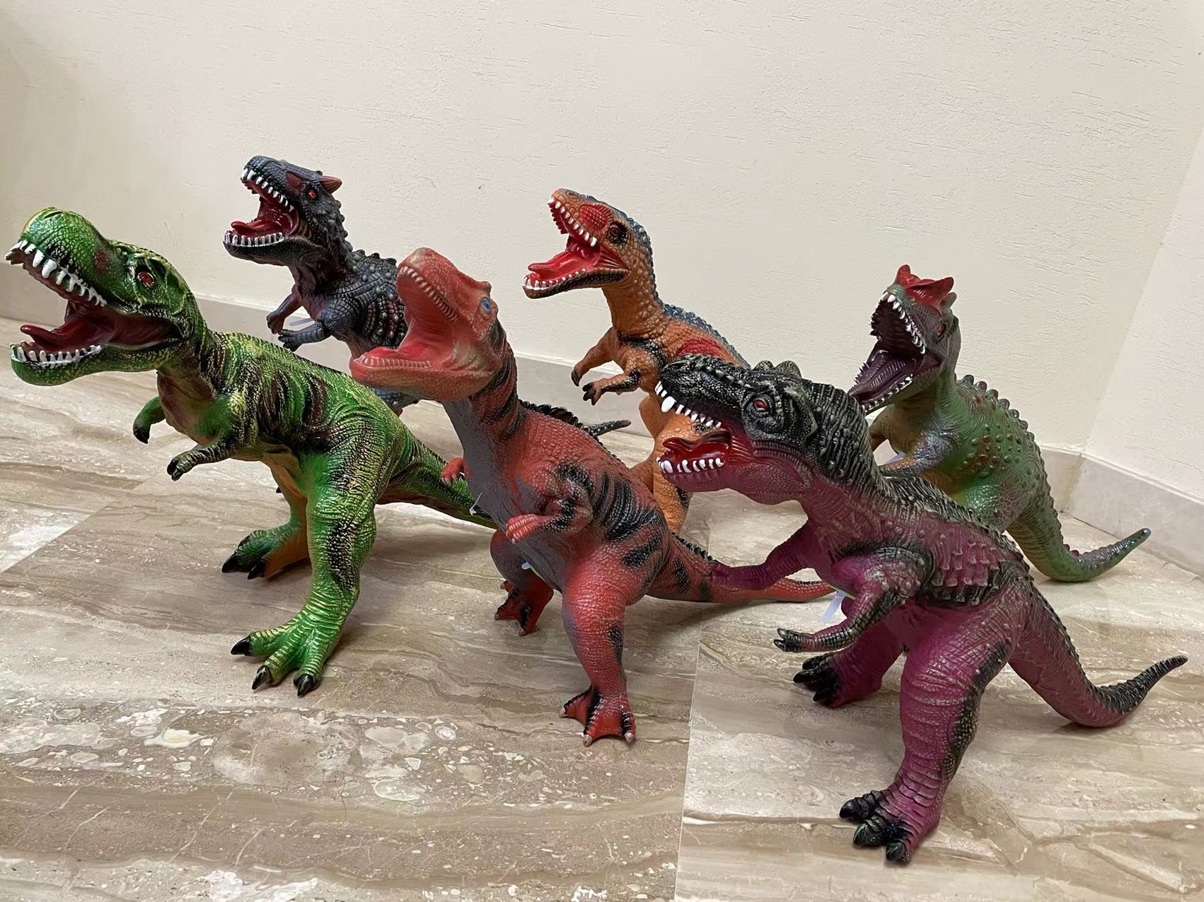 欧胤玩具 六款发声恐龙玩具 发声玩具 创意模型玩具