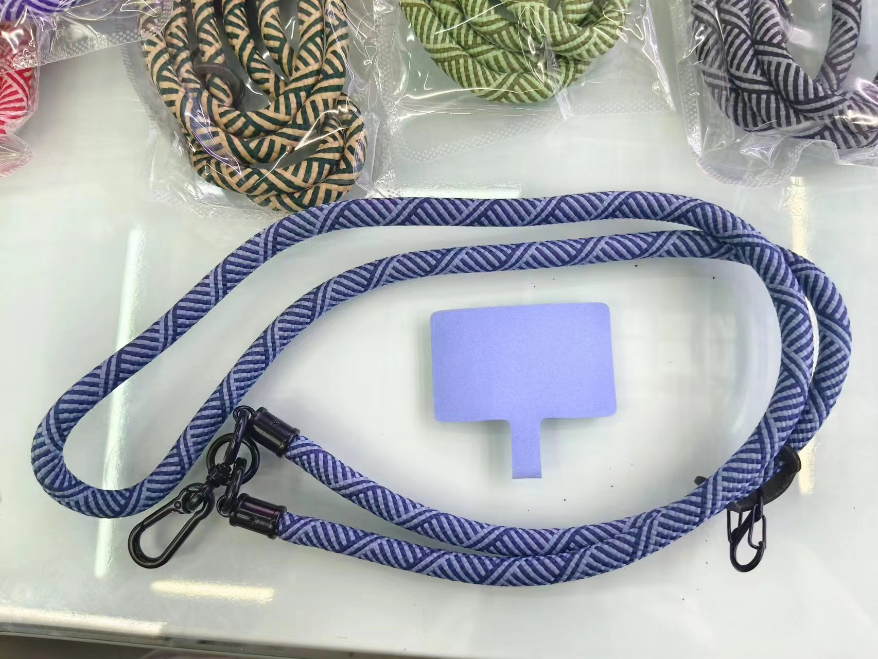 手机挂绳 多色编织挂绳详情2