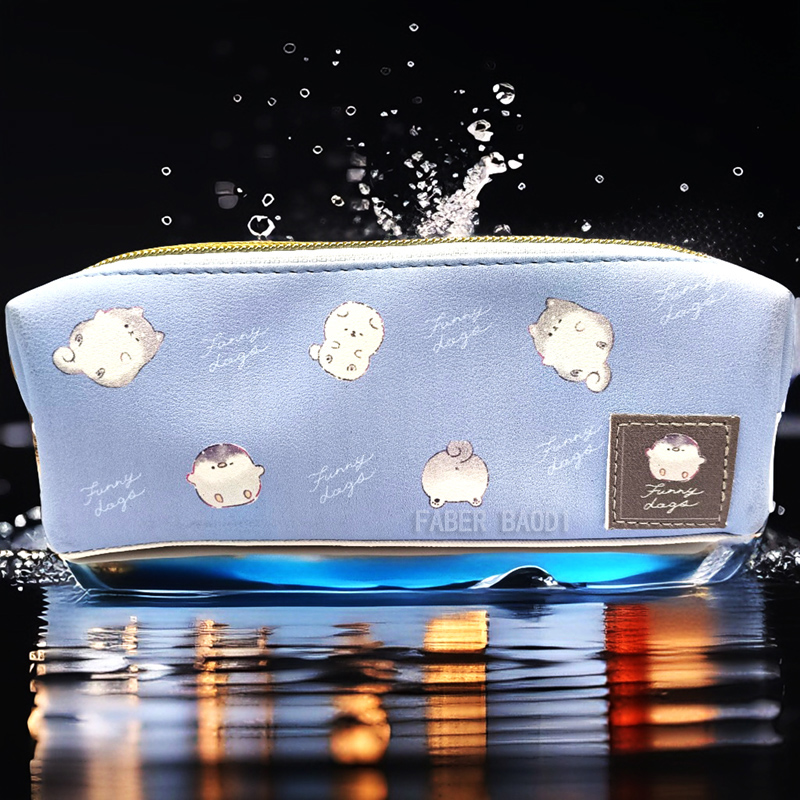 Yiwu Huibo Baodi #250001 waterproof leather cartoon pen bag Specification drawing