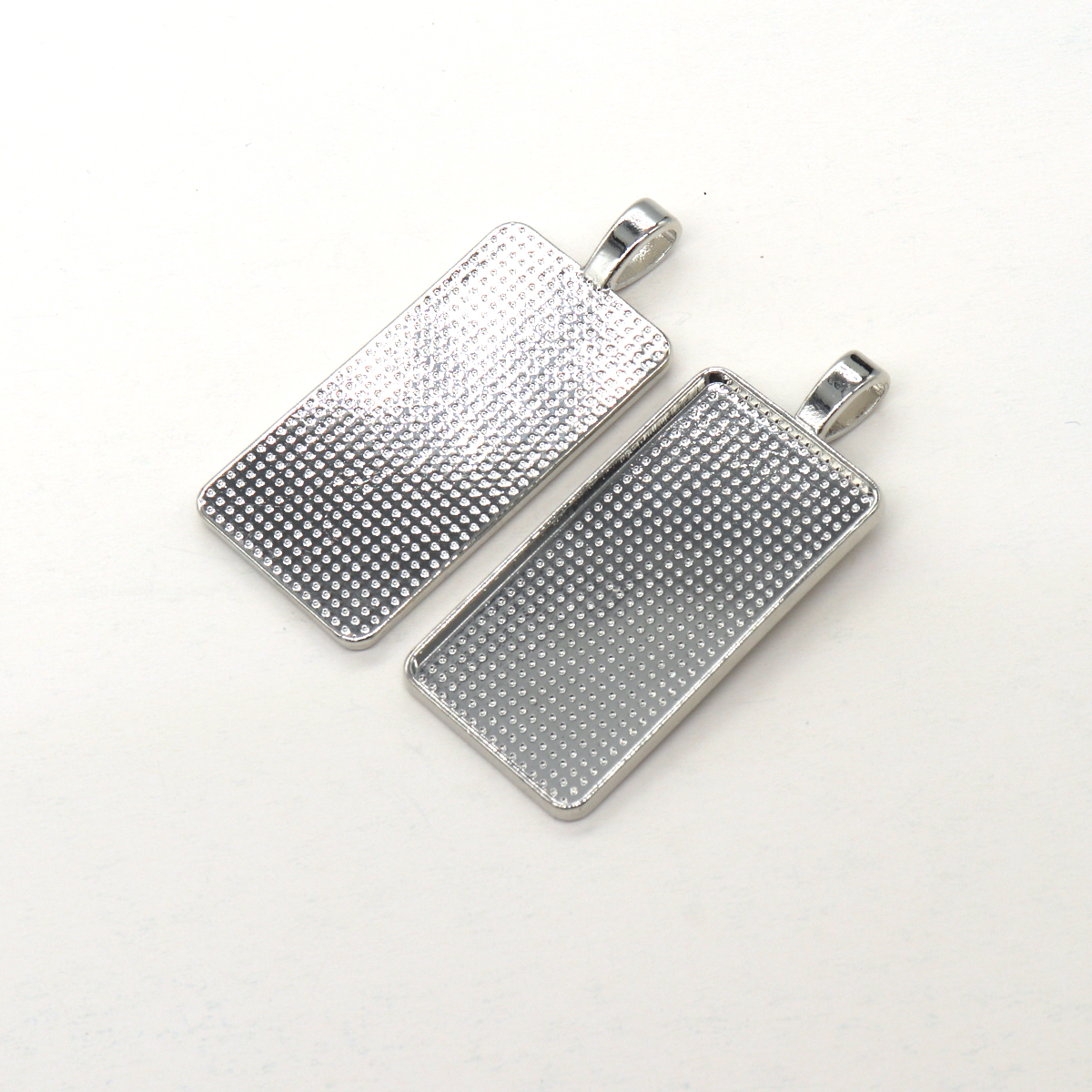19x38mm/长方形/复古合金/饰品配件/时光宝石白底实物图