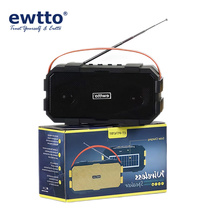 ewtto便携式户外防水便携式超重低音炮蓝牙音响
