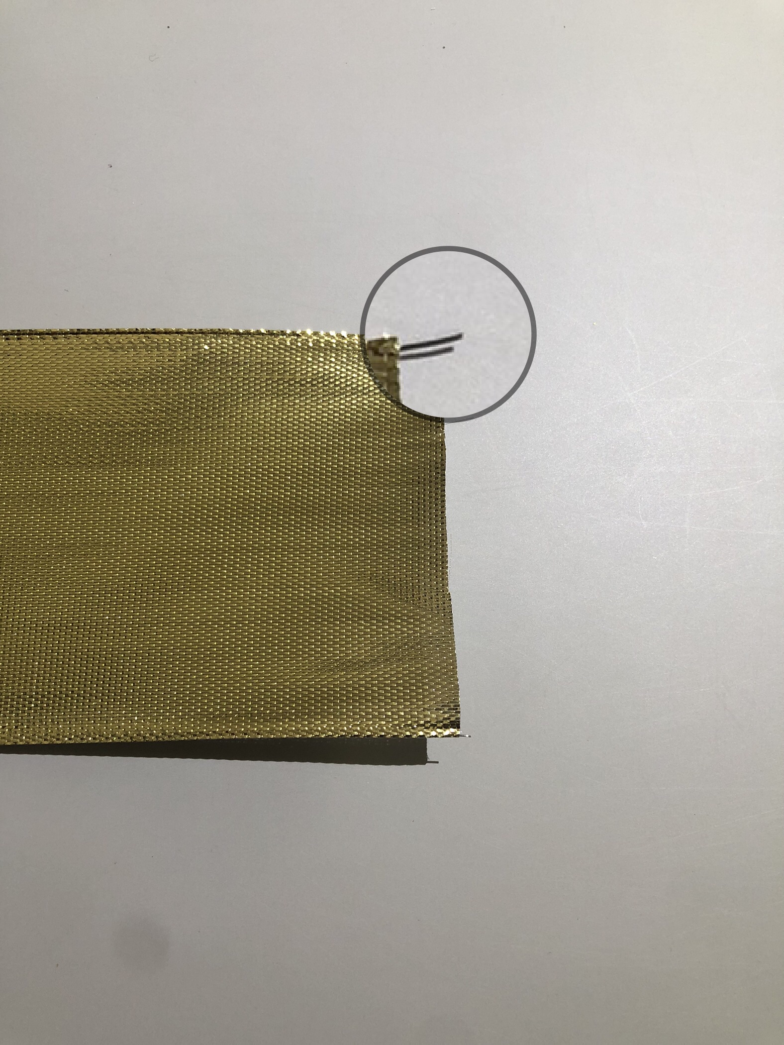 Item No. 2352 Christmas Gift Packaging Decoration DIY Double-sided Two-color Silver, gold and silver scallion Ribbon Christmas Webbing 6.3cm Christmas Daily Necessities Specification image