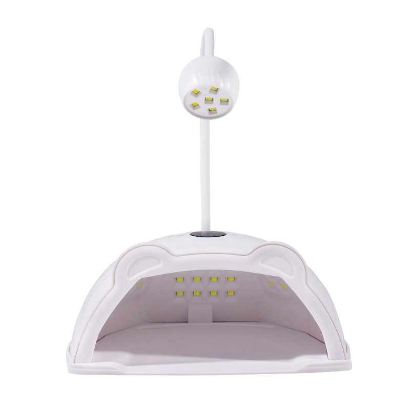 HS-887 new rotatable nail lamp, cross-border new product, two-in-one nail machine, light therapy lamp, nail polish curing lamp Specification image